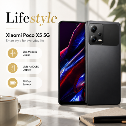 Xiaomi Poco X5 5G, Dual SIM, 256GB ROM 8GB RAM GSM Unlocked - Black