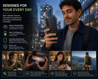Sony Xperia 1 V 5G XQ-DQ72 Black smartphone held in hand, rear camera side and front display visible