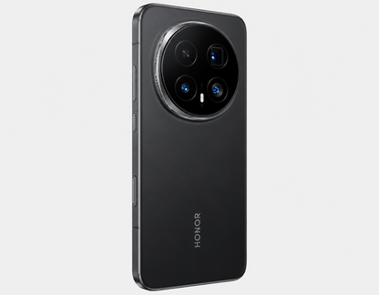 Honor Magic8 Pro 5G Black Honor smartphone back with circular triple-lens camera and side buttons