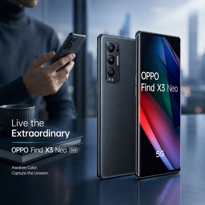 OPPO Find X3 Neo 5G CPH2207 Dual Sim 12GB RAM 256GB GSM Unlocked - Black