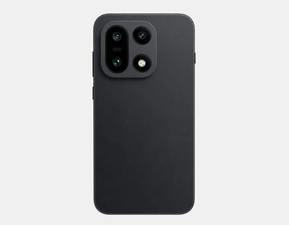 Black OnePlus 15 5G smartphone back view with dual camera lenses.