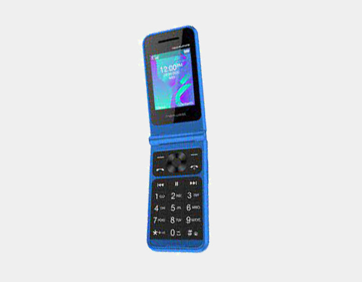 Maxwest Neo Flip Phone 4G LTE Volte 4G Dual Nano Sim GSM Unlocked Blue