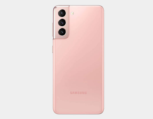 Samsung Galaxy S21 5G GSM unlocked phone in Phantom Pink, 256GB storage, 8GB RAM, front and back view.