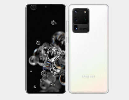 Samsung Galaxy S20 Ultra 5G SM-G988B/DS 128GB 12GB RAM GSM Unlocked - Cloud White
