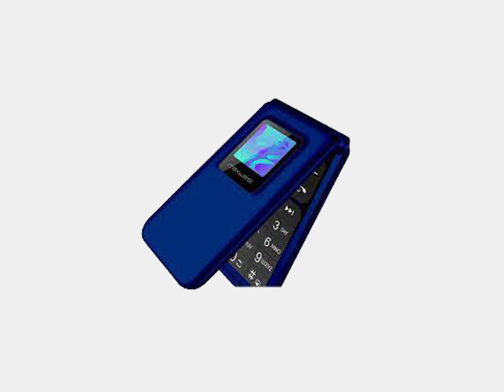 Maxwest Neo Flip Phone 4G LTE Volte 4G Dual Nano Sim GSM Unlocked Blue