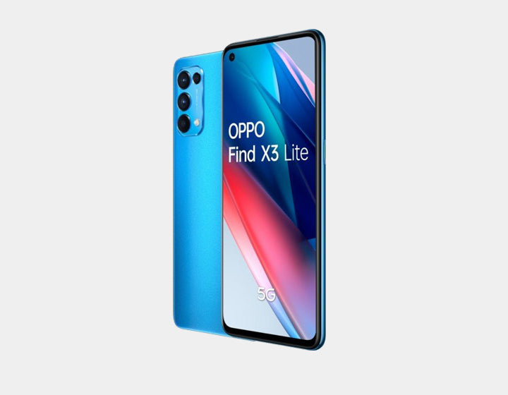 Oppo Find X3 Lite 5G CPH2145 128GB 8GB RAM Dual SIM GSM Unlocked- Blue –