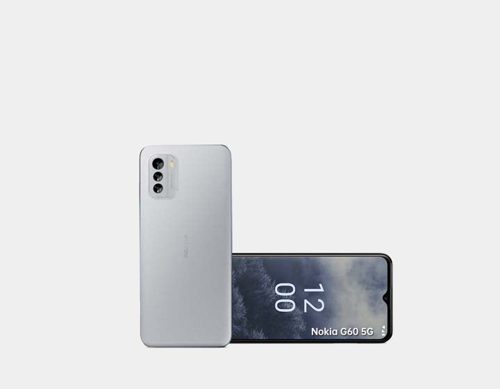 Nokia G60 5G Dual-SIM 128GB ROM + 6GB RAM GSM Unlocked - Ice Gray