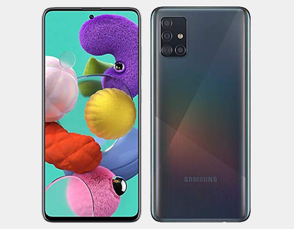 Samsung Galaxy A51 (SM-A515F/DS) Dual SIM 128GB,4GB RAM GSM Unlocked - Prism Crush Black- MyWorldPhone.com