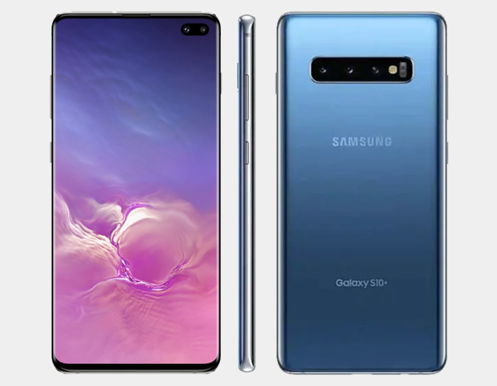 Samsung Galaxy S10+ SM-G975F/DS 128GB+8GB Dual SIM Factory Unlocked (Prism Blue)- MyWorldPhone.com