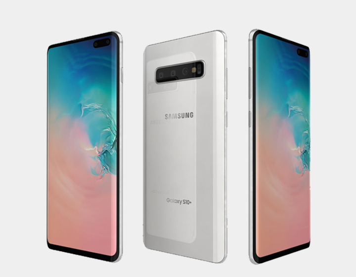 Samsung Galaxy S10+ SM-G975F/DS 128GB+8GB Dual SIM Factory Unlocked (Prism  White)